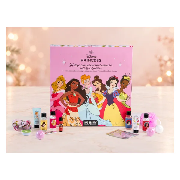 Mad Beauty Disney Princess adventskalender bad & kroppsvård